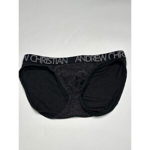 Andrew Christian Men's Briefs Metallic Sparkle Low Rise Underwear Small